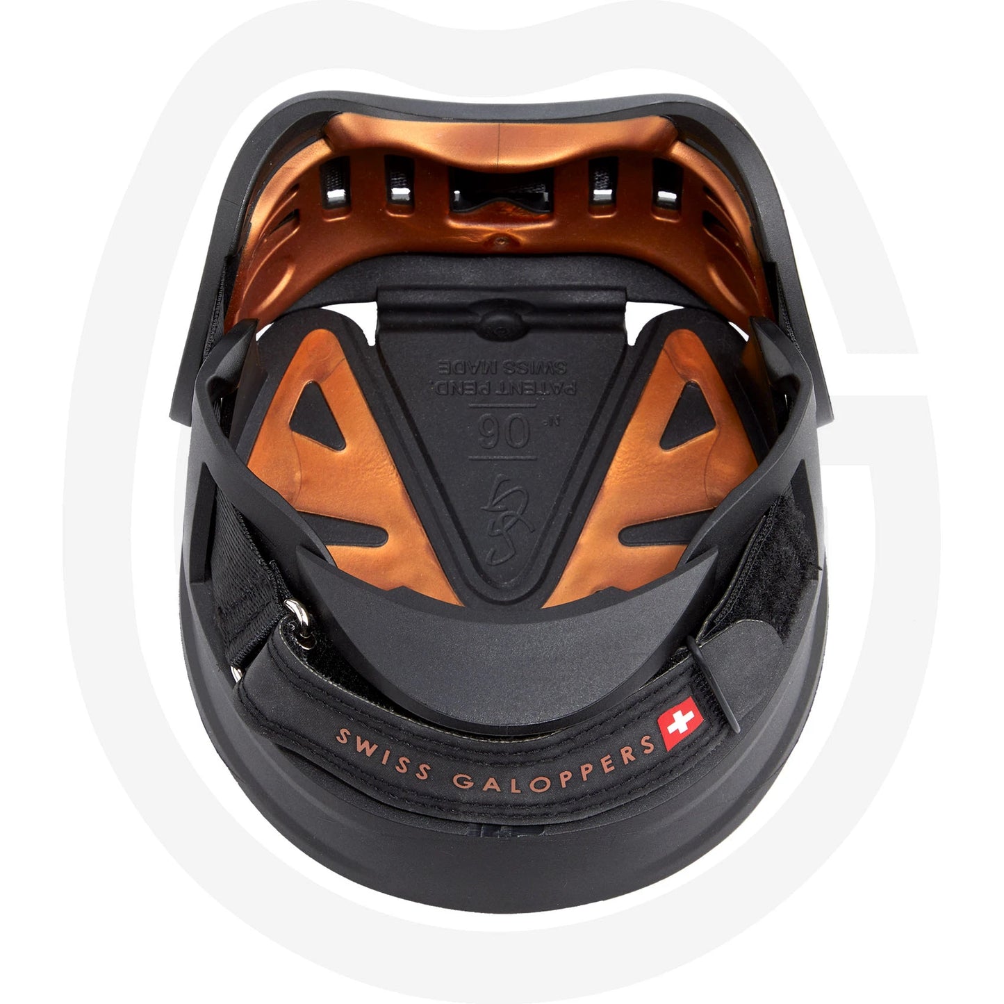 Der Swiss Galoppers Hufschuhe SG-X Winter Boot ist mit sechs, speziell für unsere Hufschuhe entwickelten Spikes aus verzinktem Stahl vor-konfektioniert und bietet optimalen Halt bei Eis, Schnee oder auch bei matschigen und tiefen Bodenverhältnissen.&nbsp;